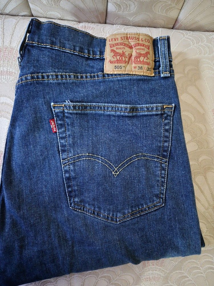 Men's LEVI'S 505 Regular Jeans 👖 Size 36 X 30
