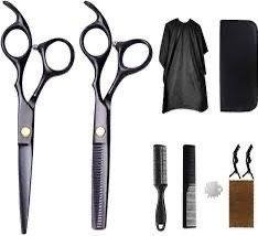 Hair Cutting Scissors Kit 10 Pcs Professional Haircut Shears Set