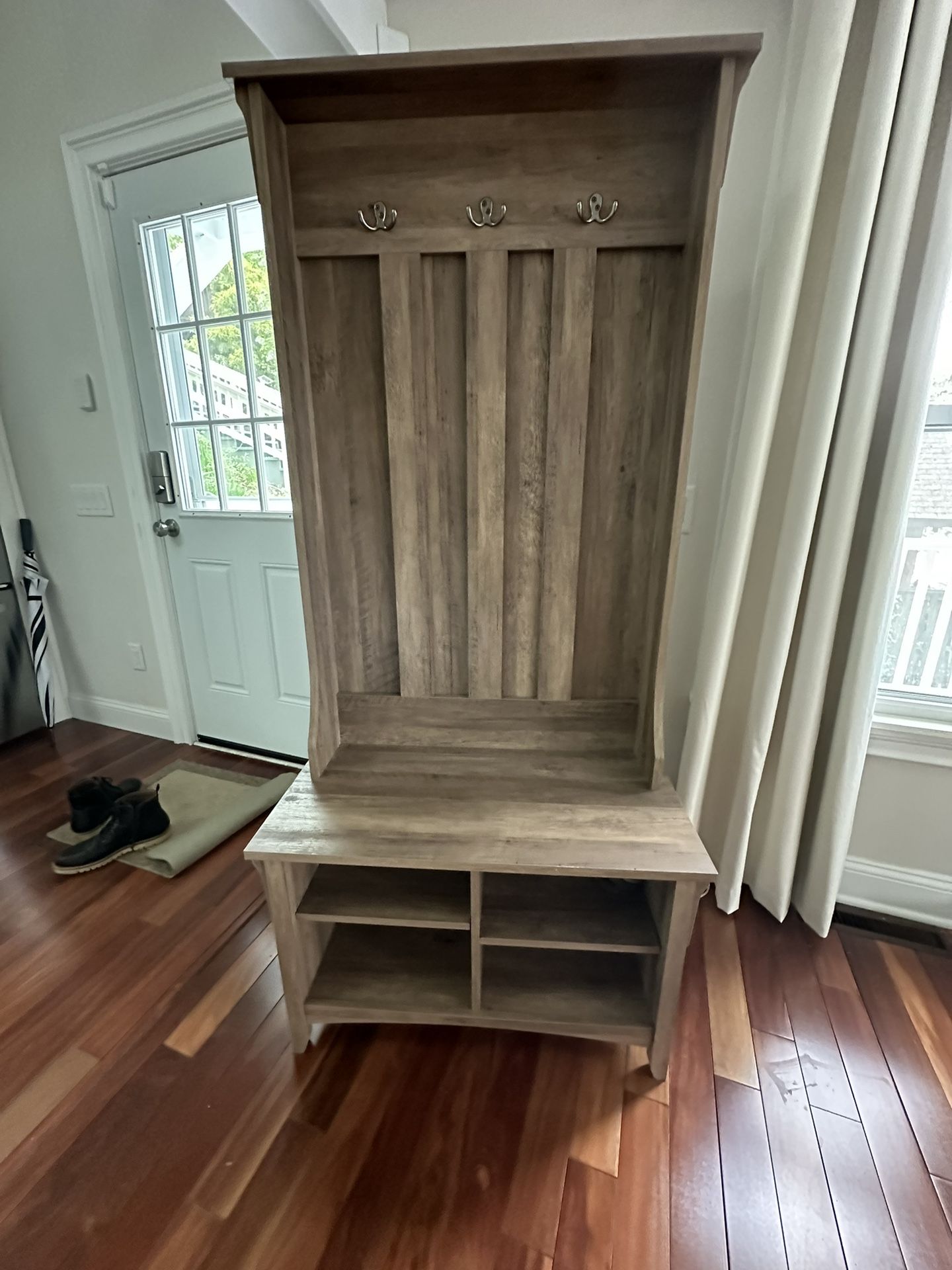 HALL TREE WITH SHOE STORAGE