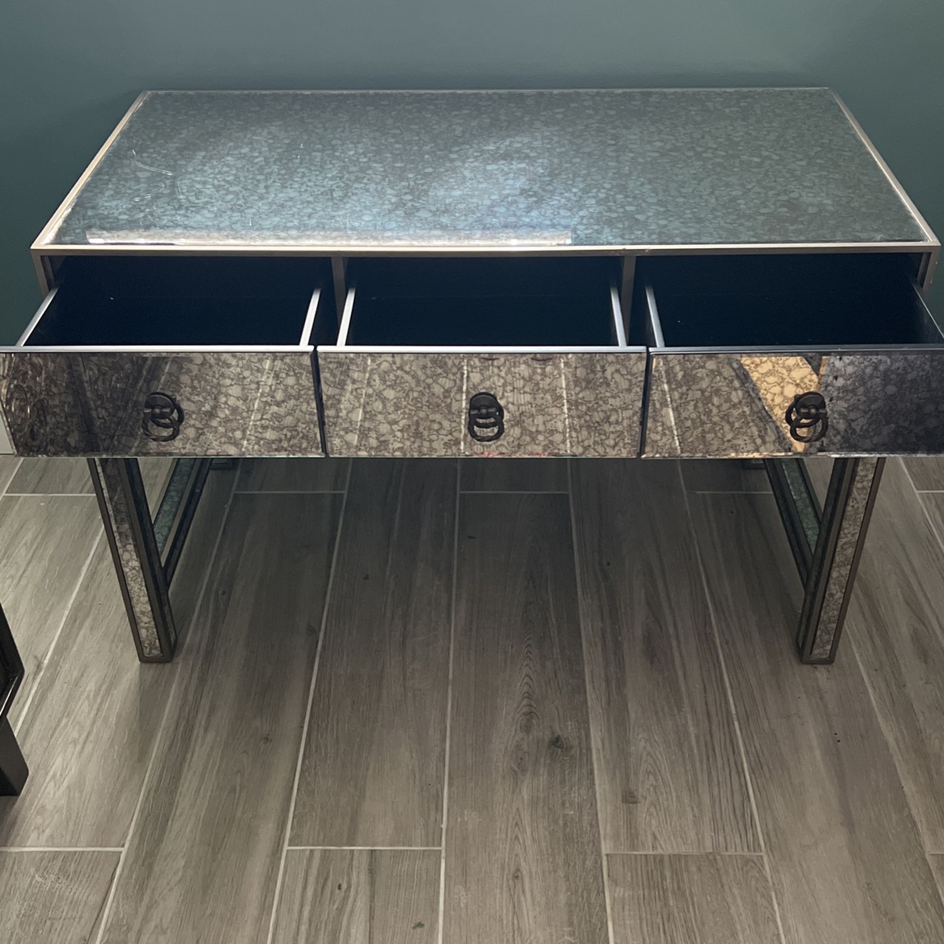 Speckled Mirrored Desk