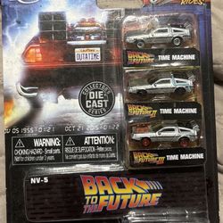 NEW Jada 31583 Back to the Future 3-Pack TIME MACHINE Nano Vehicle hollywood