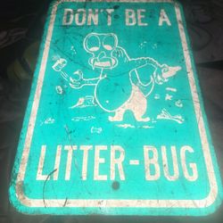 No Littering Sign