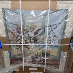 Flower Print Art Decor Picture Frame