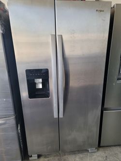 Whirlpool Side by side Stainless Steel Side By Side Refrigerator (Ice maker not working )