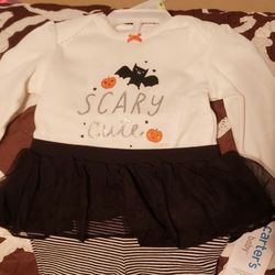 SCARY CUTE Halloween Baby  / Infant Bodysuit Set