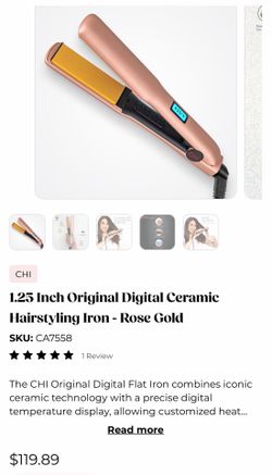 CHI 1.25 wide plates straightening iron