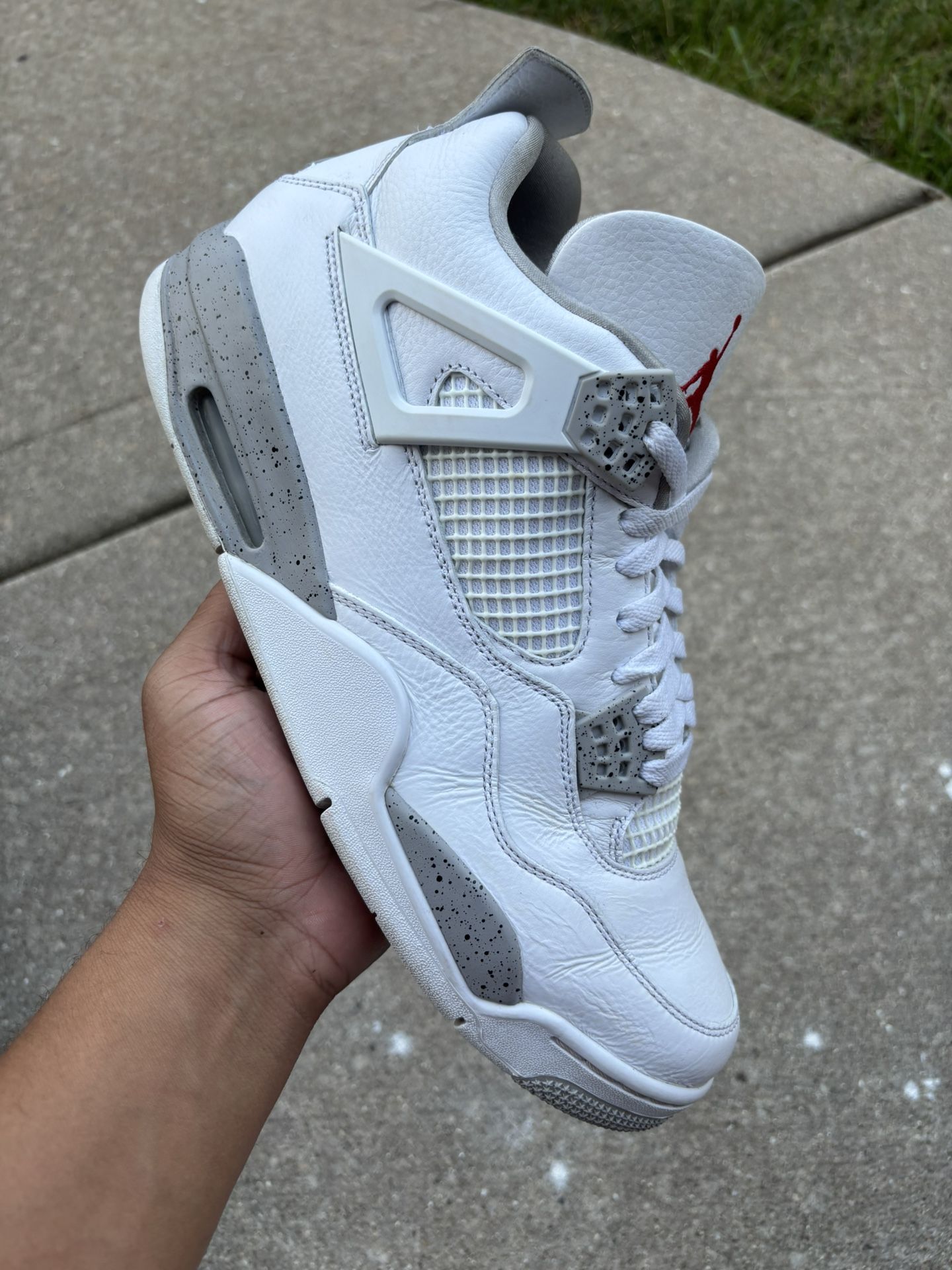 Nike Air Jordan 4 Retro “White Oreo” Size 13 w/ Box – Good Condition