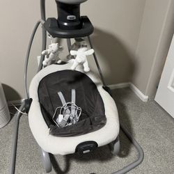 Baby bassinet And Graco Swing