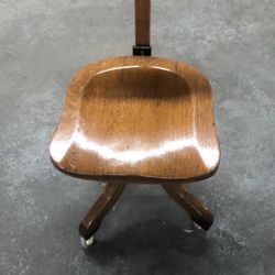 Heavy, strong wood desk chair