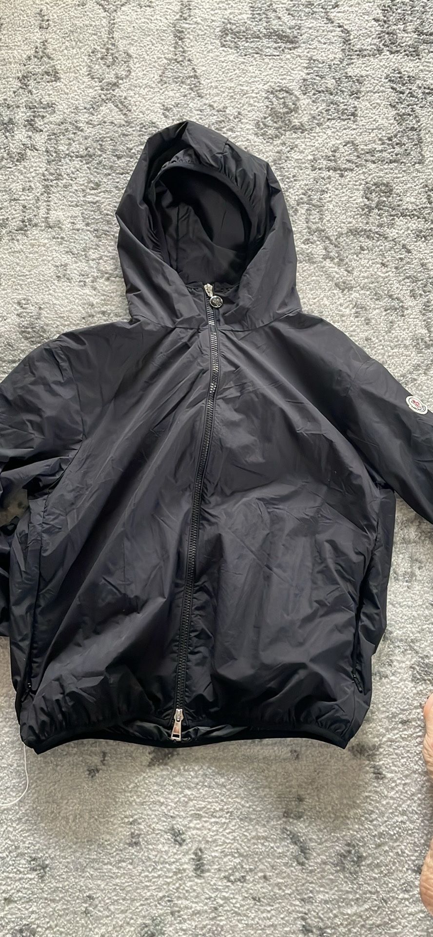 Ladies Moncler Size 1 Small Rain Coat New Without Tags Black
