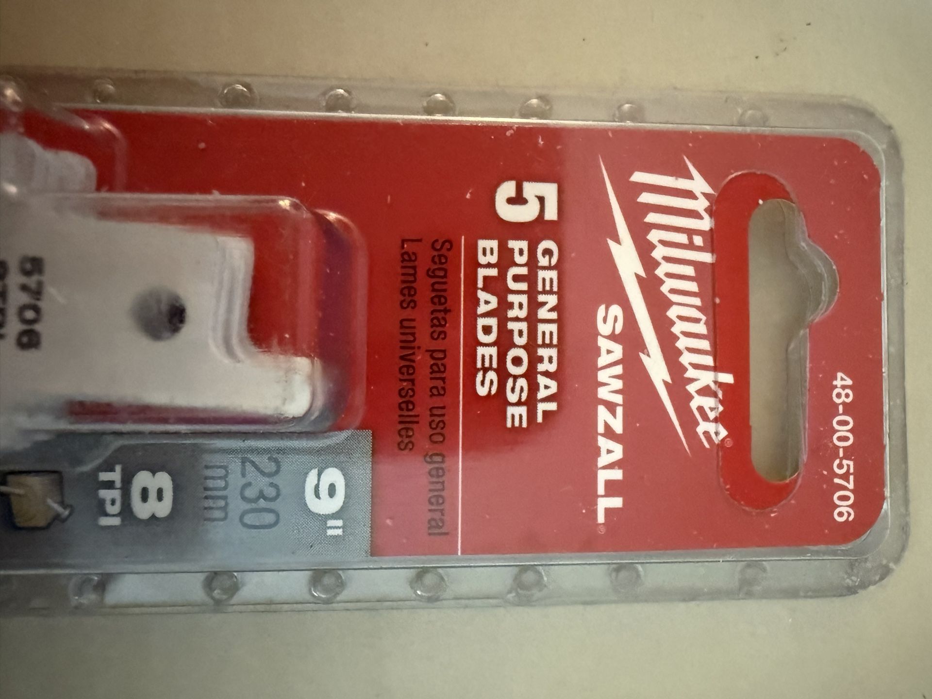 Package of 5 ……. Brand New 9” 8