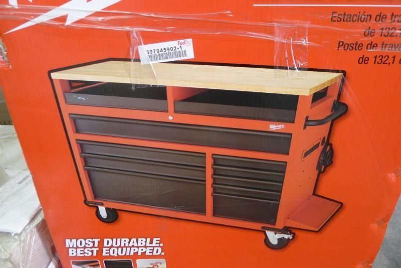 MILWAUKEE 52 in. 11-Drawer Mobile Workcenter, Model # 48-22-8552 (NEW)