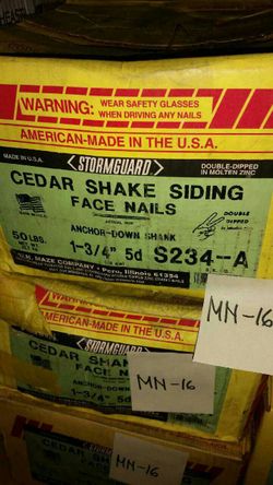 Cedar shake coding nails 50lb