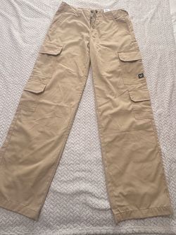 Pantalón Cargo True Religion Beige Khaki Con Bolsillos