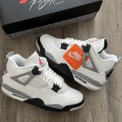Jordan 4 White Cement 