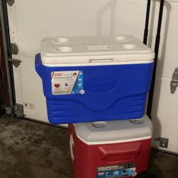 Coolers, Need Cleaned , 30$ For Both. Never Used. Collecting Dust 