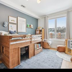 Modern Farmhouse Play and Store Lofted Bed