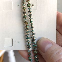 Hand made green turquoise necklace