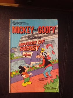 1985 Mickey and Goofy explore the University of energy comic book