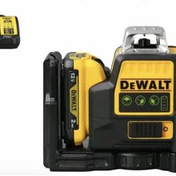 Láser 360 dewalt , con batería, estuche y cargador