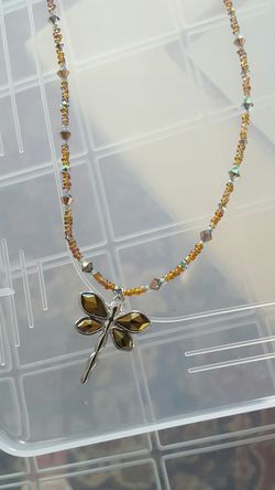 Dragonfly Swarovski Crystal Necklace