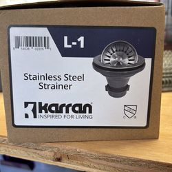 Stainless steel sink strainer