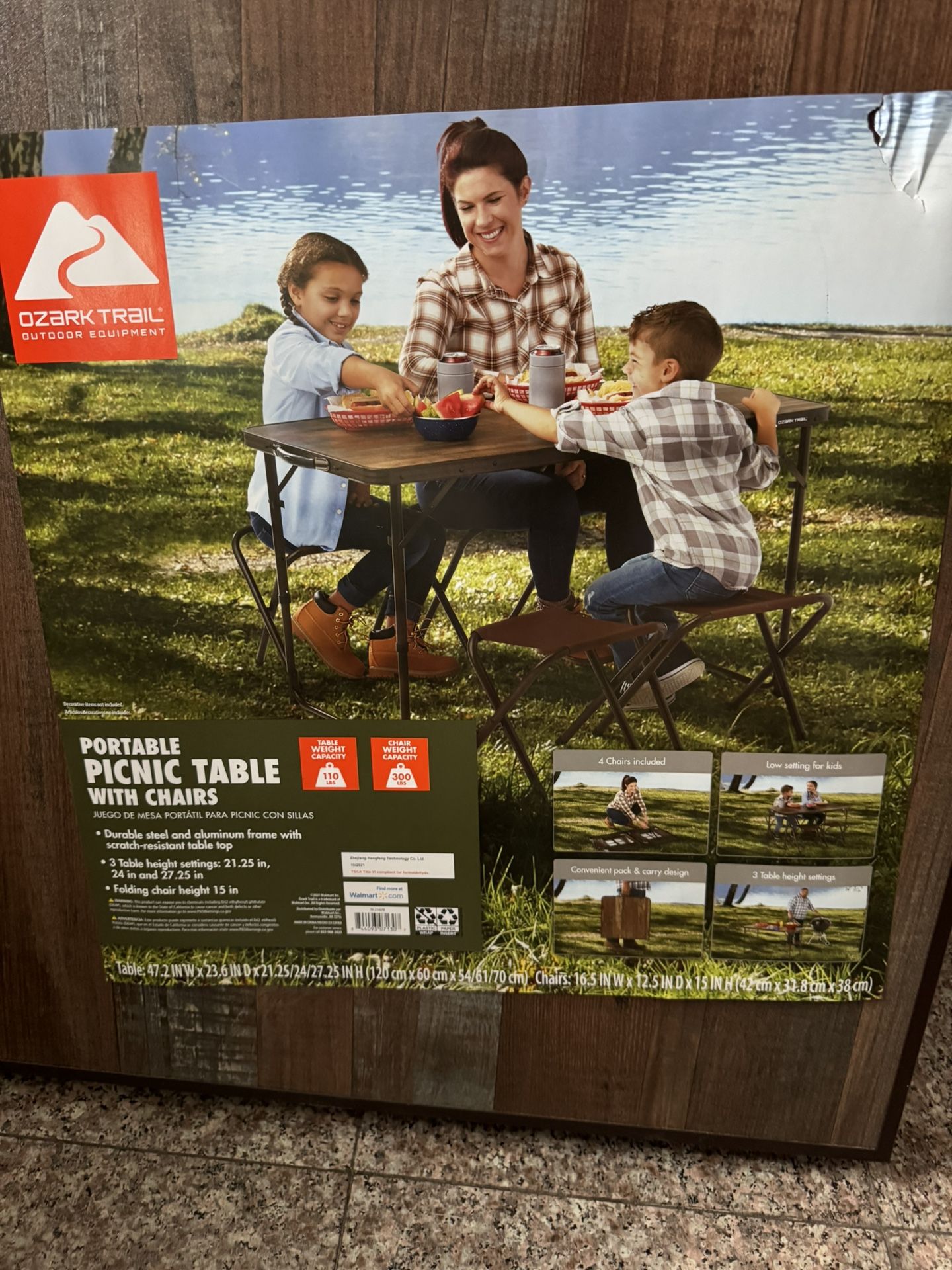 OZARK TRAIL PICNIC TABLE TRAVEL SET