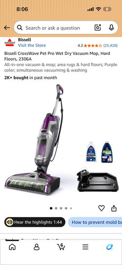 Bissell Wet Dry Vacuum/mop