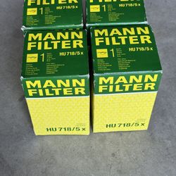 4 New Mann Oil Filters 