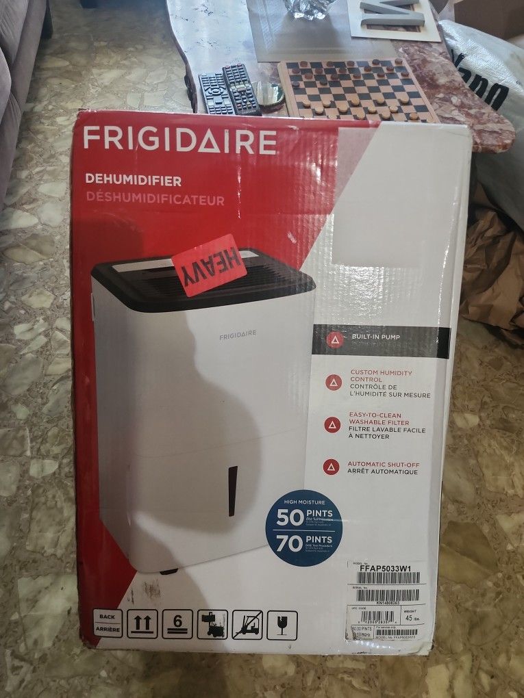 Frigidaire Energy Star 50-pint Dehumidifier With Built In Pump