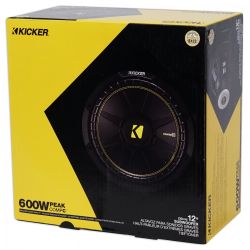 KICKER 44CWCD124 12" 600W Dual 4 Ohms Car Subwoofer