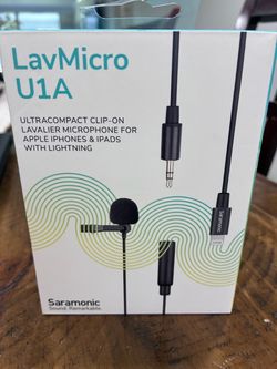 Never opened - Saramonic LavMicro U1A Clip-On Lavalier Microphone