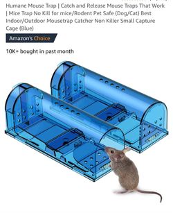 Humane Mouse Trap | Catch and Release Mouse Traps. Set Of 2 In Original Box For Only 1 Price.