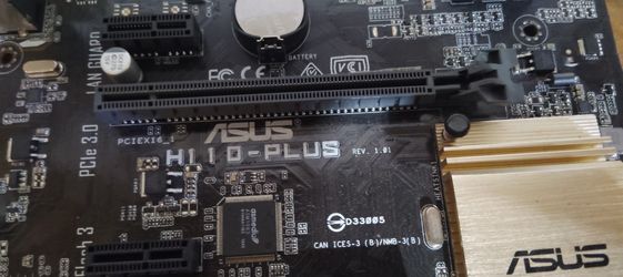 ASUS H110-PLUS LGA 1151 Intel H110 DDR4 DIMM USB3.0 DVI 32GB Motherboard ATX