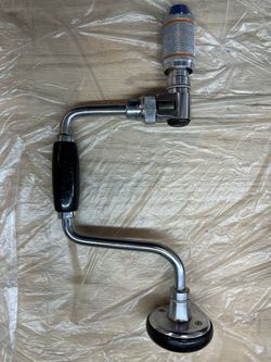 Vintage Stanley No. 923 10 Inch Ratchet Hand Brace Drill Auger