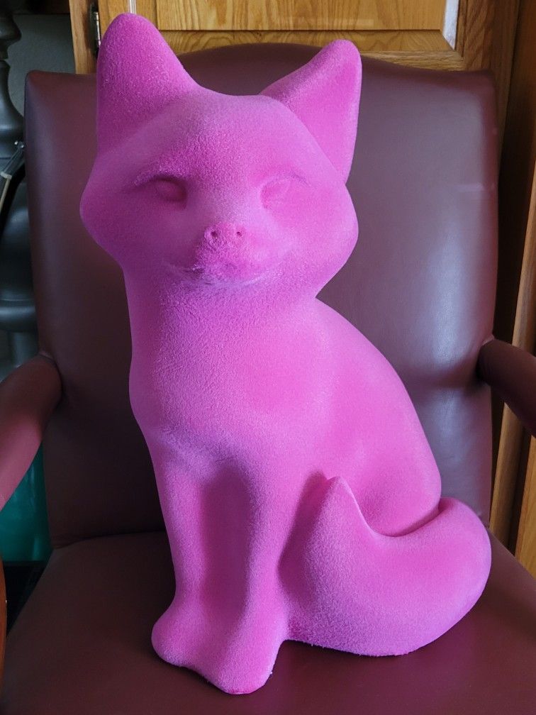 RARE PINK FOX LIFESIZE DISPLAY MODEL FIGURE STATUE STORE XL