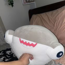 Jumbo Takashoji Grey And White Hammerhead Shark Plush