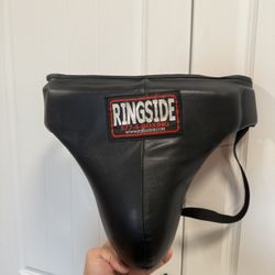 Ringside Boxing Groin Protector – Black, Lace-Up Style
