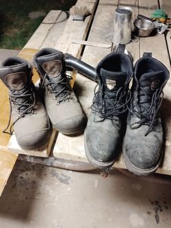 2 pairs of size 12 used work boots 60$ OBO