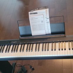 Keyboard: Casio SDP-S100 with Stand, 88 Weighted Keys, and Pedal
