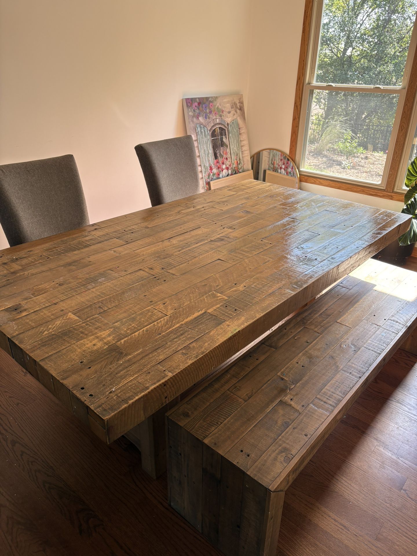 Kitchen Table With Bench And Two Chairs