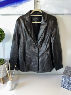 Siena studio black leather jacket 