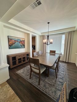 Dining table and sideboard