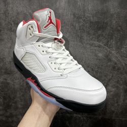 Air Jordan 5 Retro 'White Fire Red' 2020