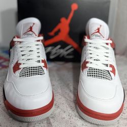 Jordan 4 Retro Rojo Fuego /Fire Red Black Size 11 M  12.5 W (000046)