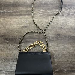 Black Chain Crossbody Bag 