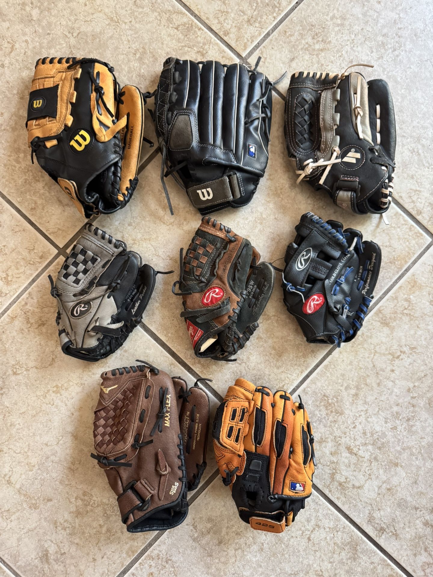 Baseball Gloves $10 Each