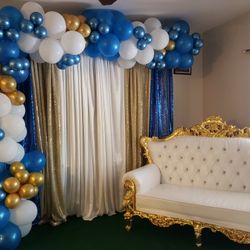 Backdrops, Ballon Garland, Dessert Table  Rent Only 