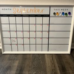 Large Dry Erase Wall Calendar 