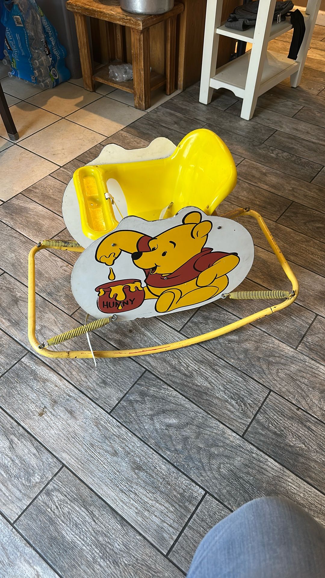 Antique baby bouncer and rocker